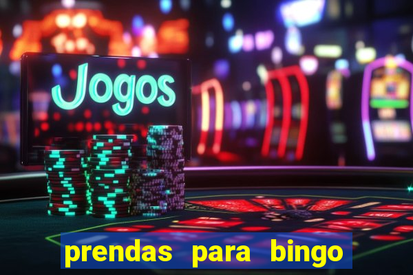 prendas para bingo de natal